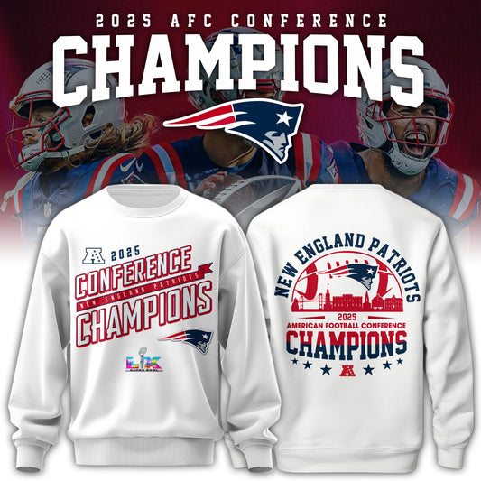 NEPatriots x 2025 AFC Conference Champions Sweatshirt V3