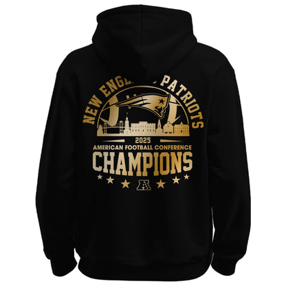 NEPatriots x 2025 AFC Conference Champions Hoodie V2