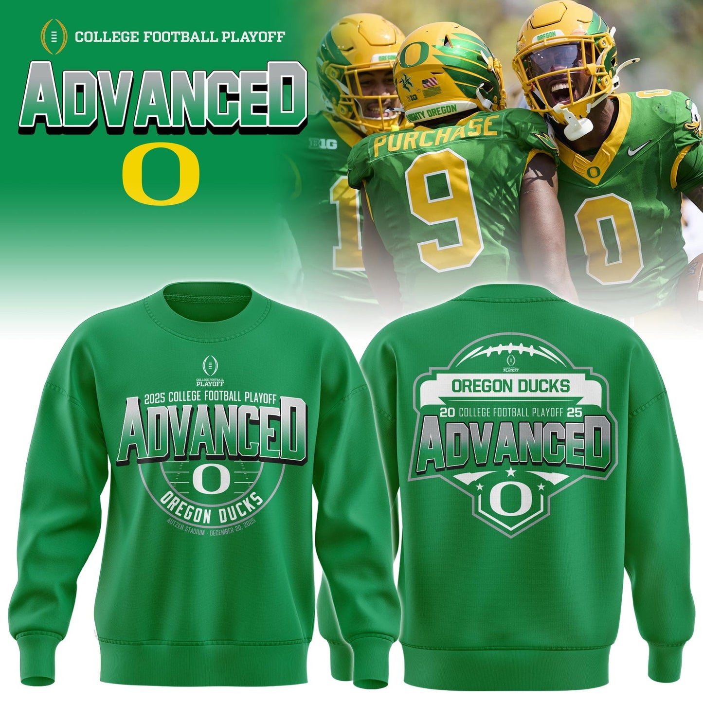 Oregon Football x Elevate Your Playoff Game-Day Style Sweatshirt