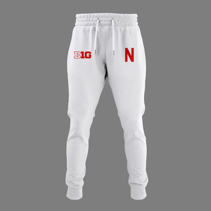 Limited Edition Nebraska Football White Hoodie