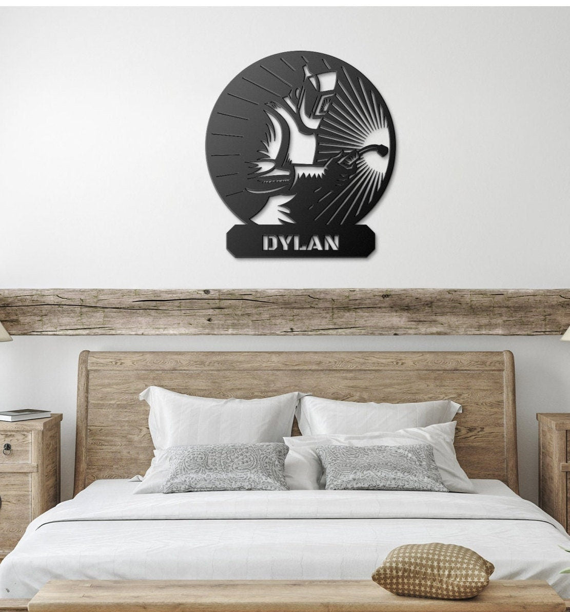 Personalized Metal Welder Sign, Sign For Welder, Custom Gift For Welder, Father's Day Gift, Welder Gift From Wife, Metal Welding Sign