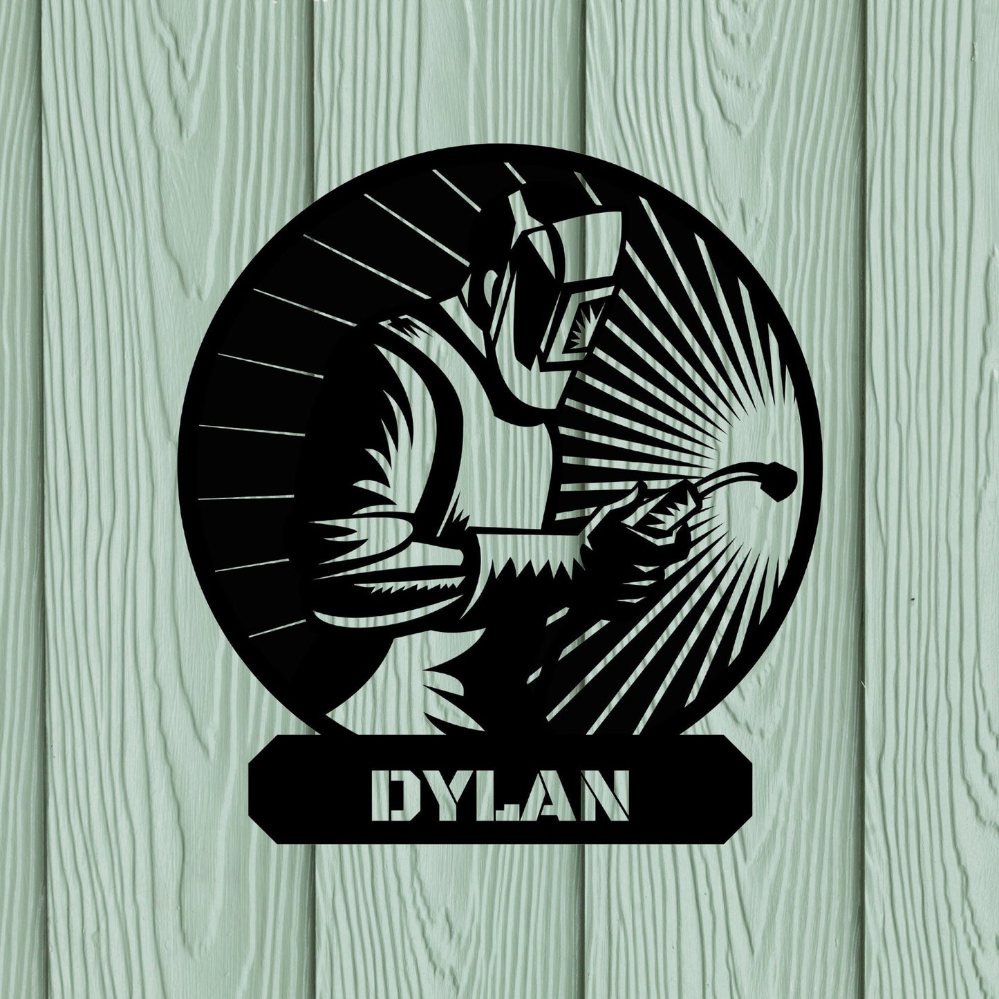 Personalized Metal Welder Sign, Sign For Welder, Custom Gift For Welder, Father's Day Gift, Welder Gift From Wife, Metal Welding Sign