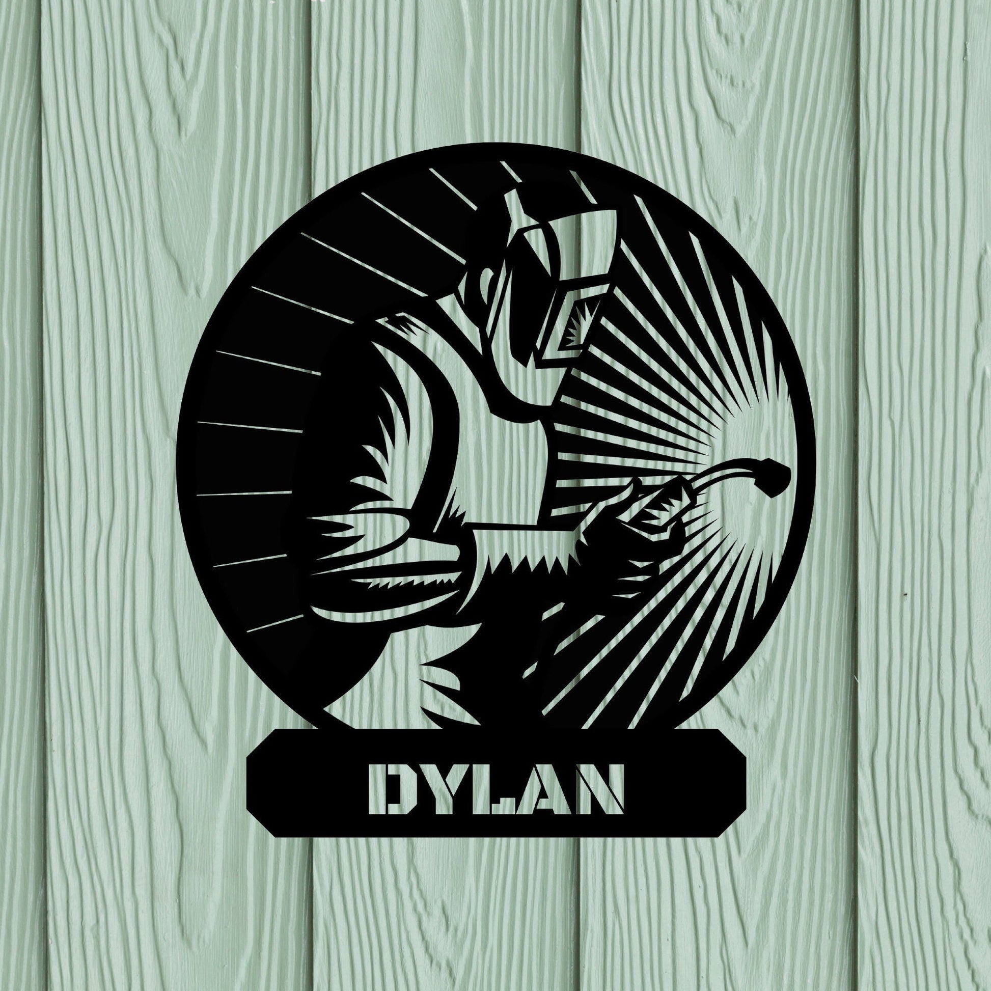 Personalized Metal Welder Sign, Sign For Welder, Custom Gift For Welder, Father's Day Gift, Welder Gift From Wife, Metal Welding Sign