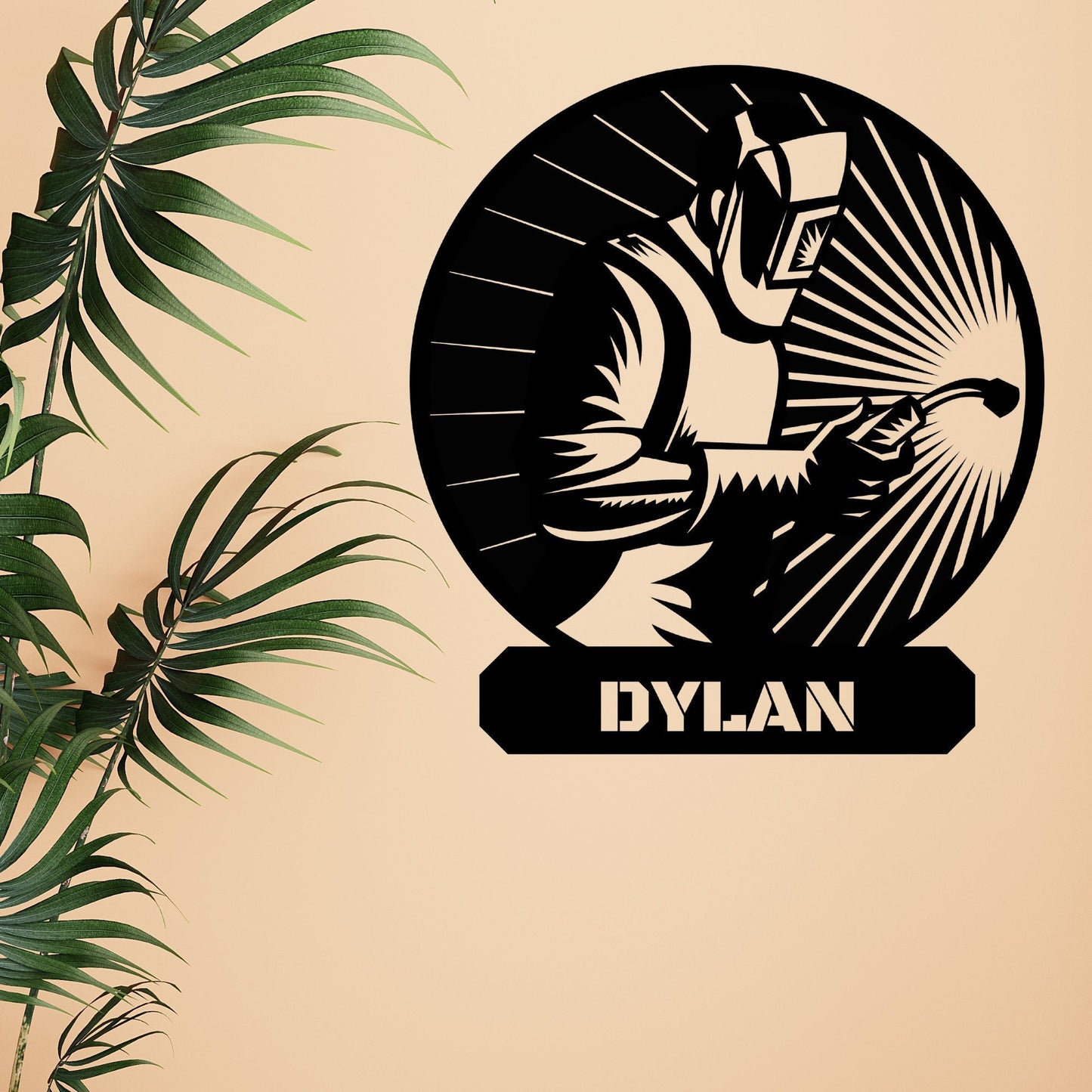 Personalized Metal Welder Sign, Sign For Welder, Custom Gift For Welder, Father's Day Gift, Welder Gift From Wife, Metal Welding Sign