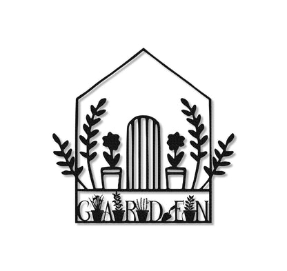 Metal Garden Sign,Garden Wall Art,Yard Decor,Greenhouse Sign,Garden Decor,Outdoor Decor,Garden Wall Hanger,Garden Gate Sign