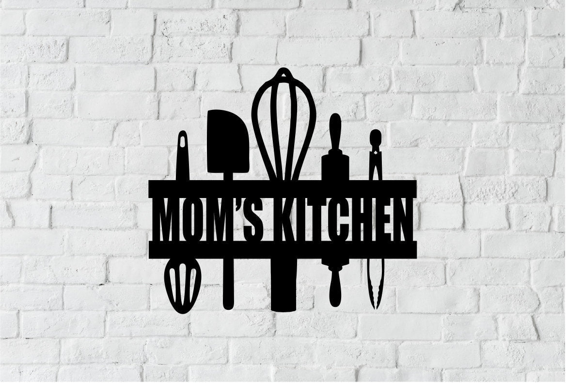 Moms Kitchen - Steel Metal Art