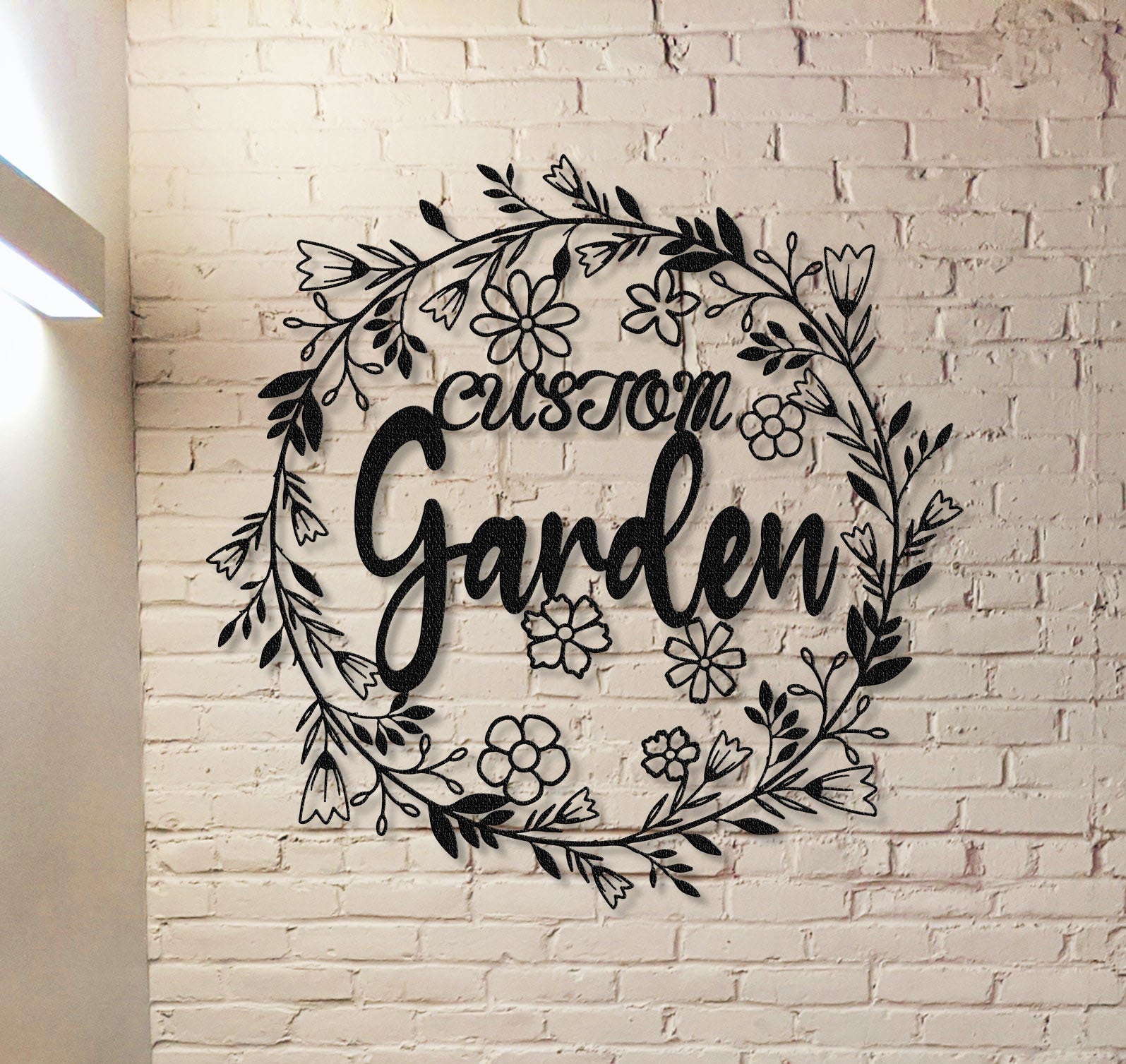 Garden Wall Art,Personalized Garden Sign Name,Garden Metal Sign,Custom Garden Wall Decor,Garden Gate Sign,Grandma's Garden Sign