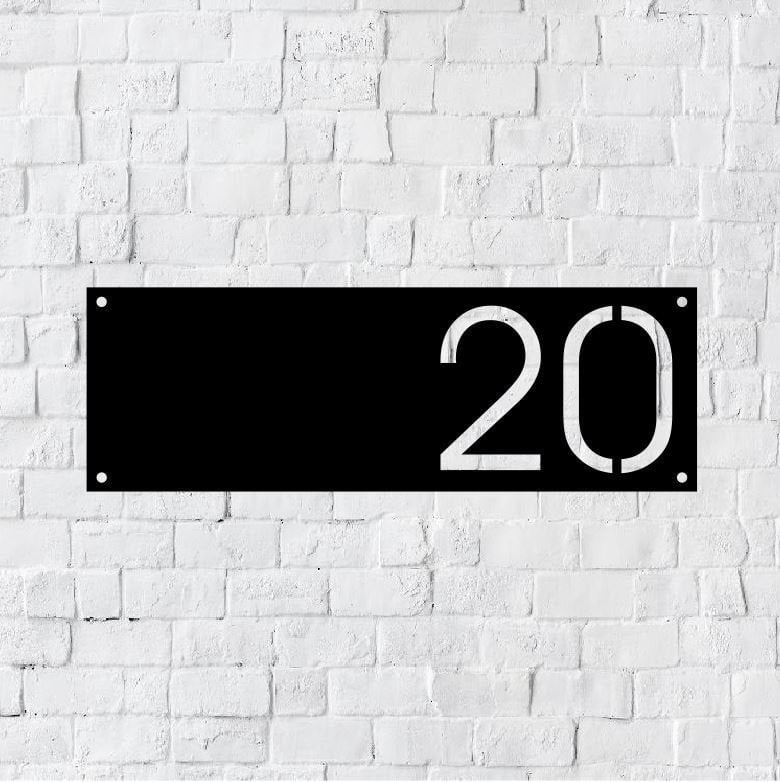 Metal Modern House Number Sign | Modern Address Sign | Modern Address | Art Decor Address Sign | Metal Address Sign | Address Plaque