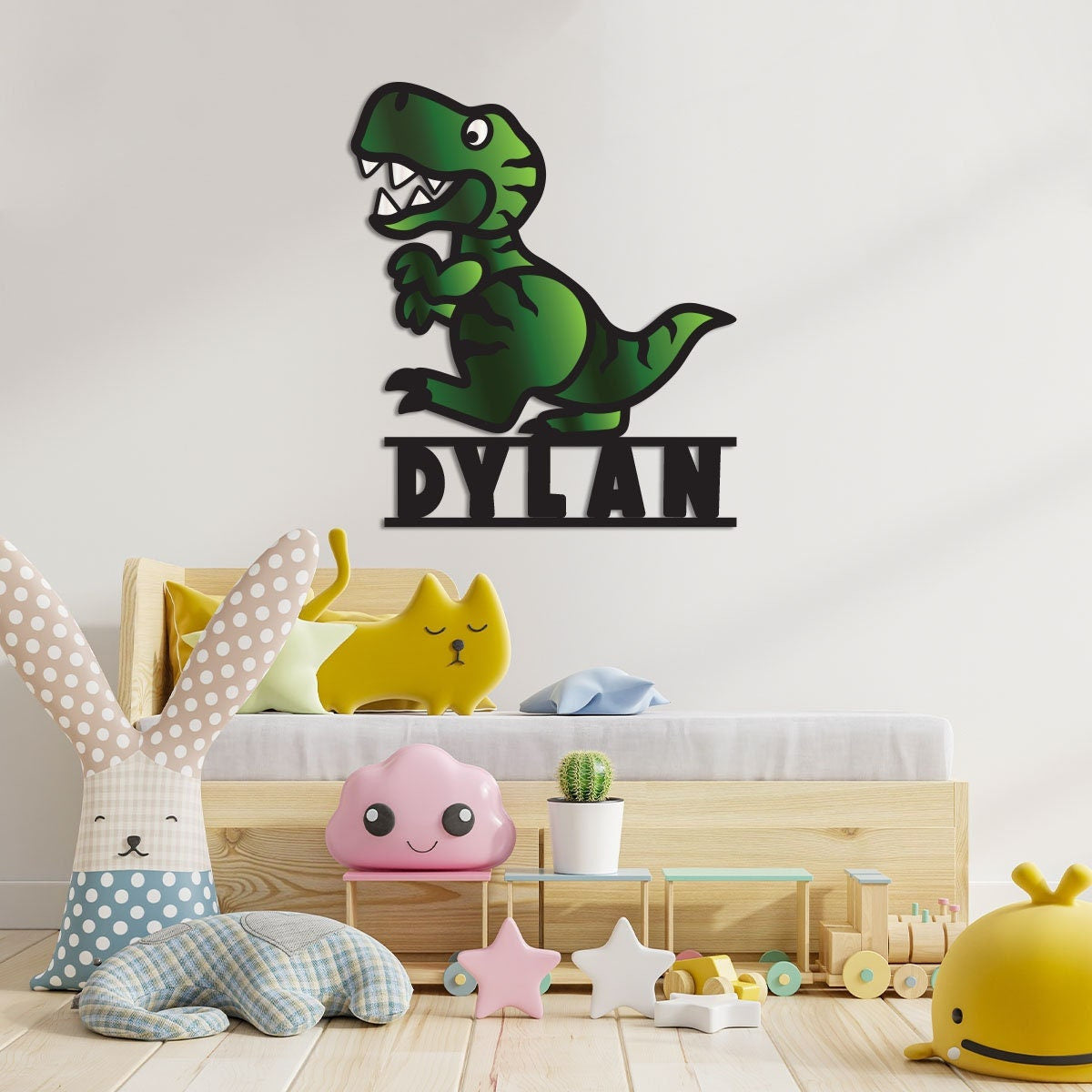 Dinosaur Name Sign, Dinosaur Room Decor, Dinosaur Nursery Decor, Dinosaur Themed Name Sign for Kids, Kids Room Sign, TRex Name Sign