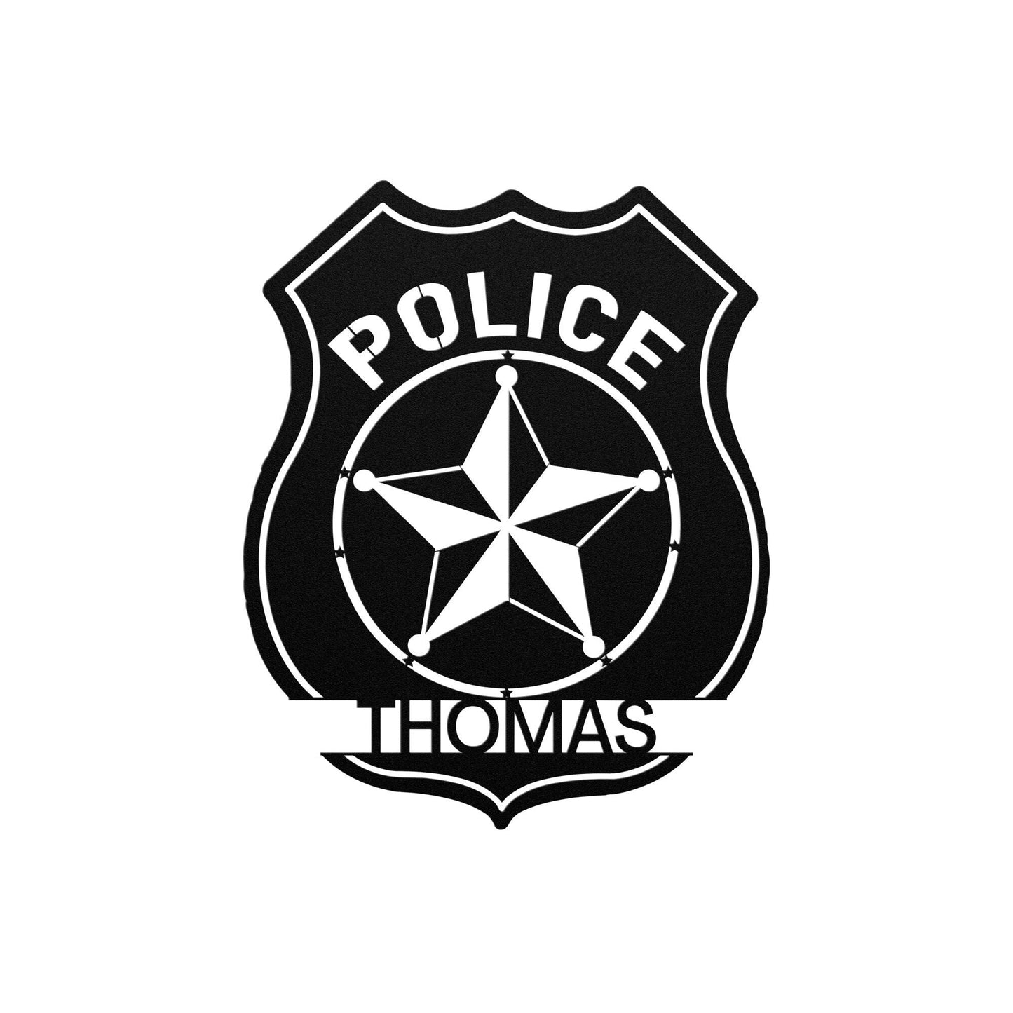 Personalized Police Officer Badge Name Sign, Police Academy Graduation Gift, Personalized Cop Gift, Sheriff Deputy Sign, Custom Gift For Cop