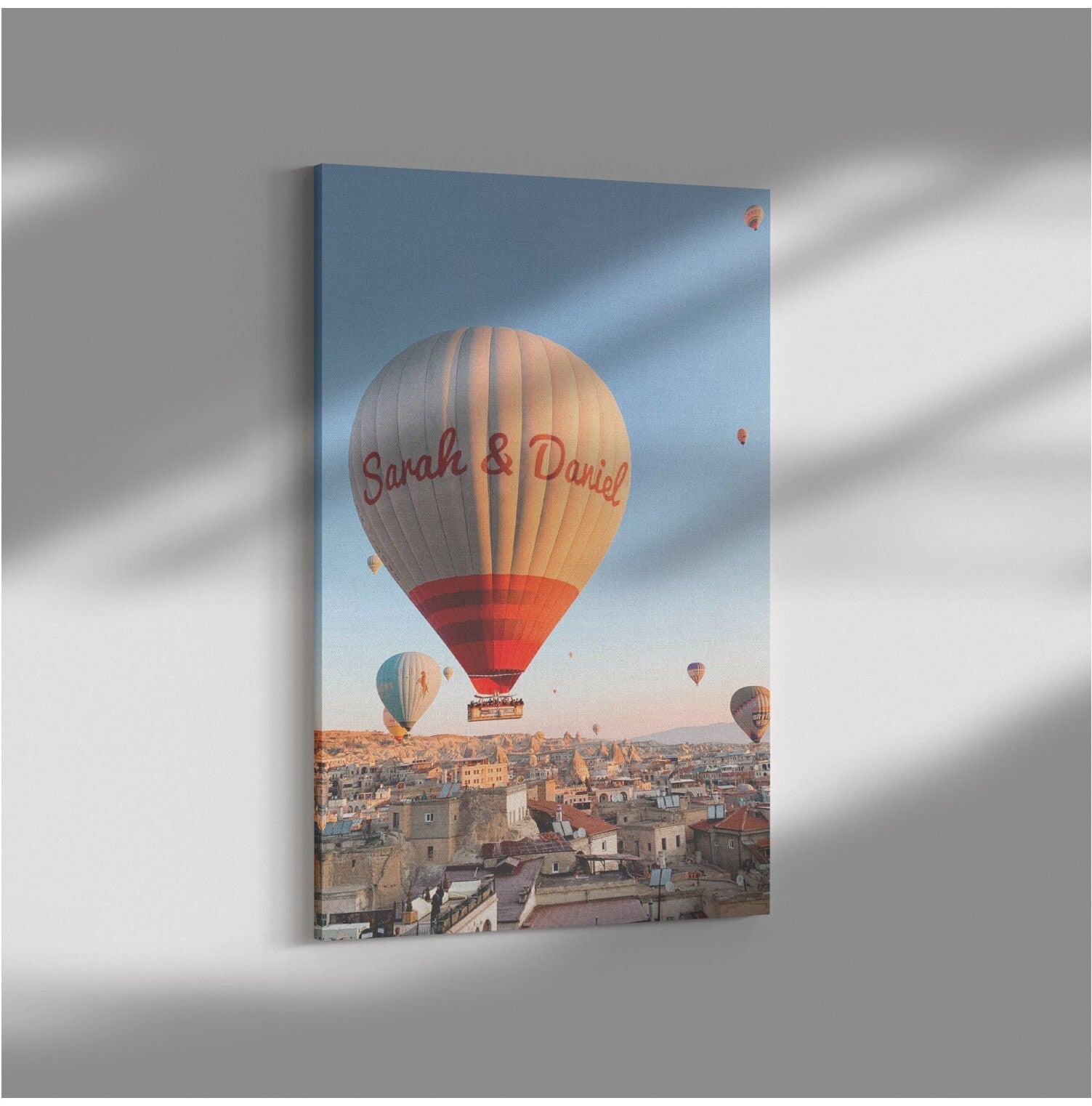 Personalized Canvas Print, Canvas Wall Art Custom Names, Wedding Gift For Couple Unique, First Anniversary Gift For Couple, Surreal Photo