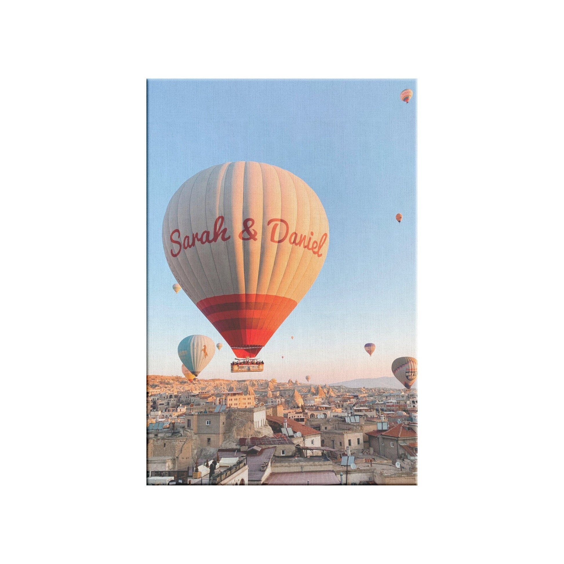 Personalized Canvas Print, Canvas Wall Art Custom Names, Wedding Gift For Couple Unique, First Anniversary Gift For Couple, Surreal Photo