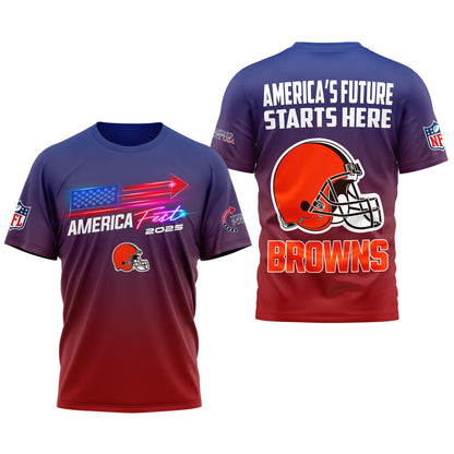 Cleveland Browns | Premium American Fest 2025 3D Shirt TD