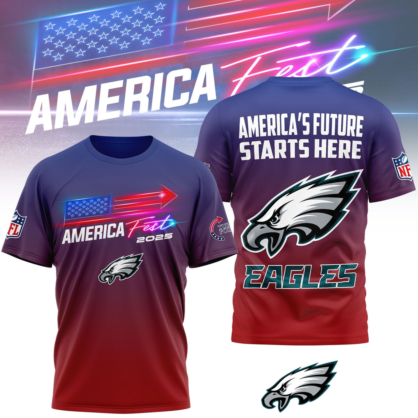Philadelphia Eagles | Premium American Fest 2025 3D Shirt TD