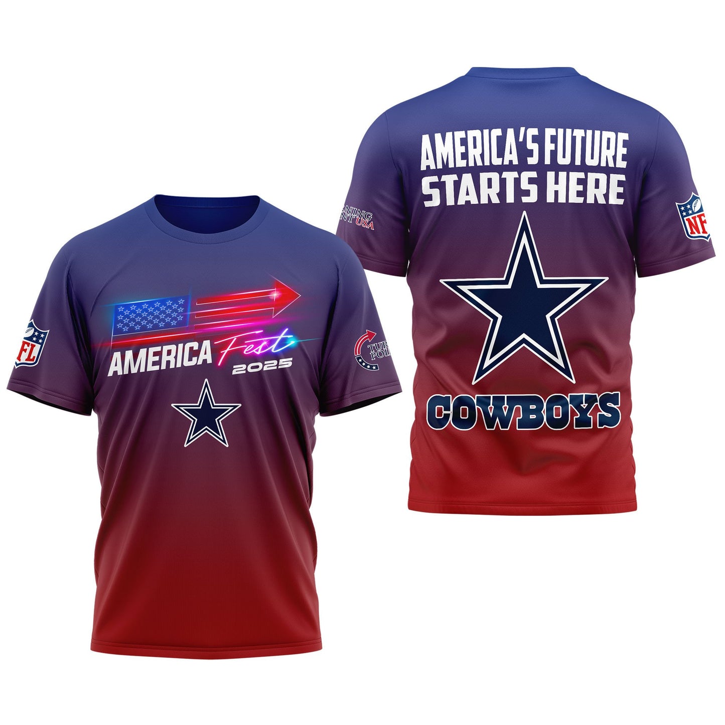 Dallas Cowboys | Premium American Fest 2025 3D Shirt TD