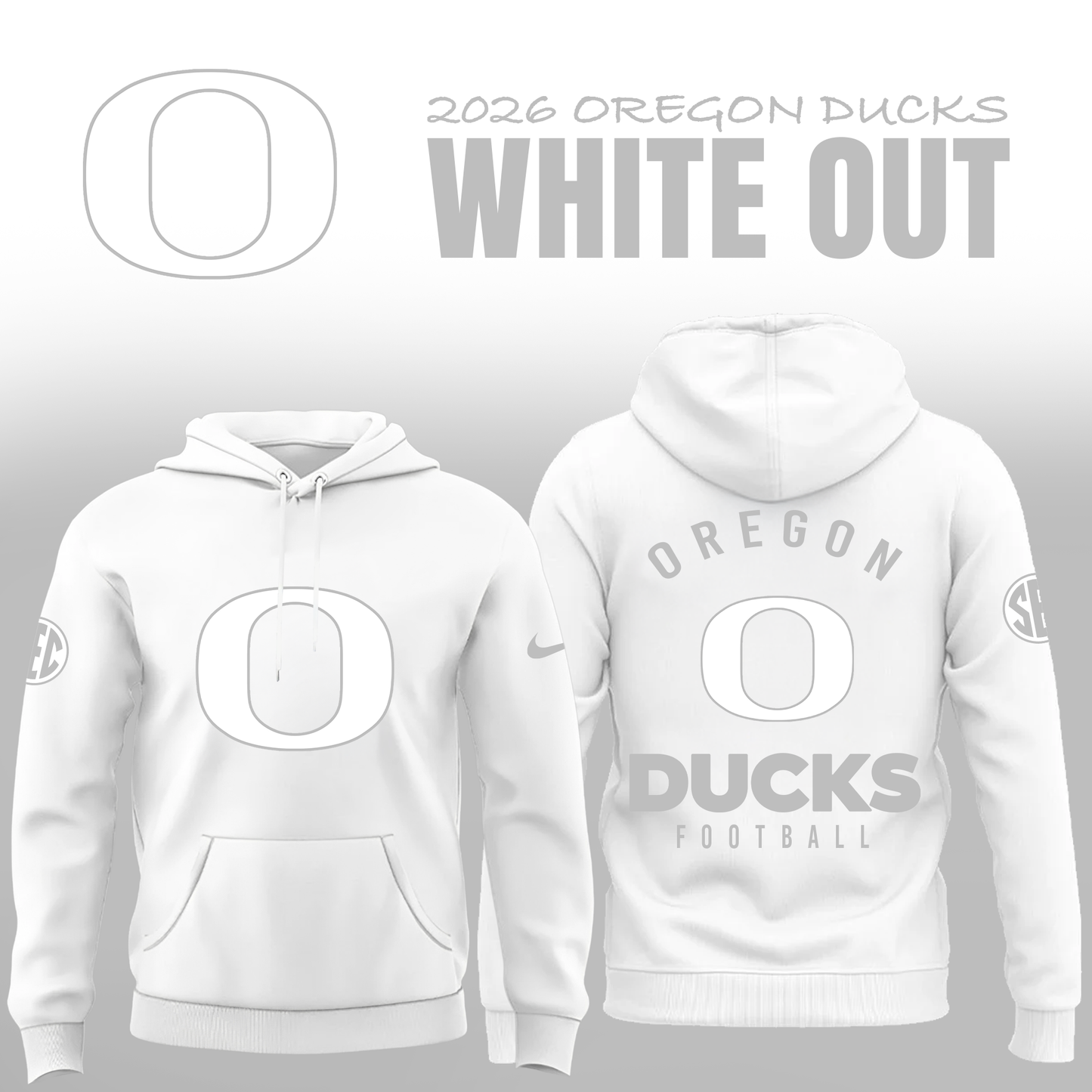 Oregon Ducks "2026 White Out" Limited Editions