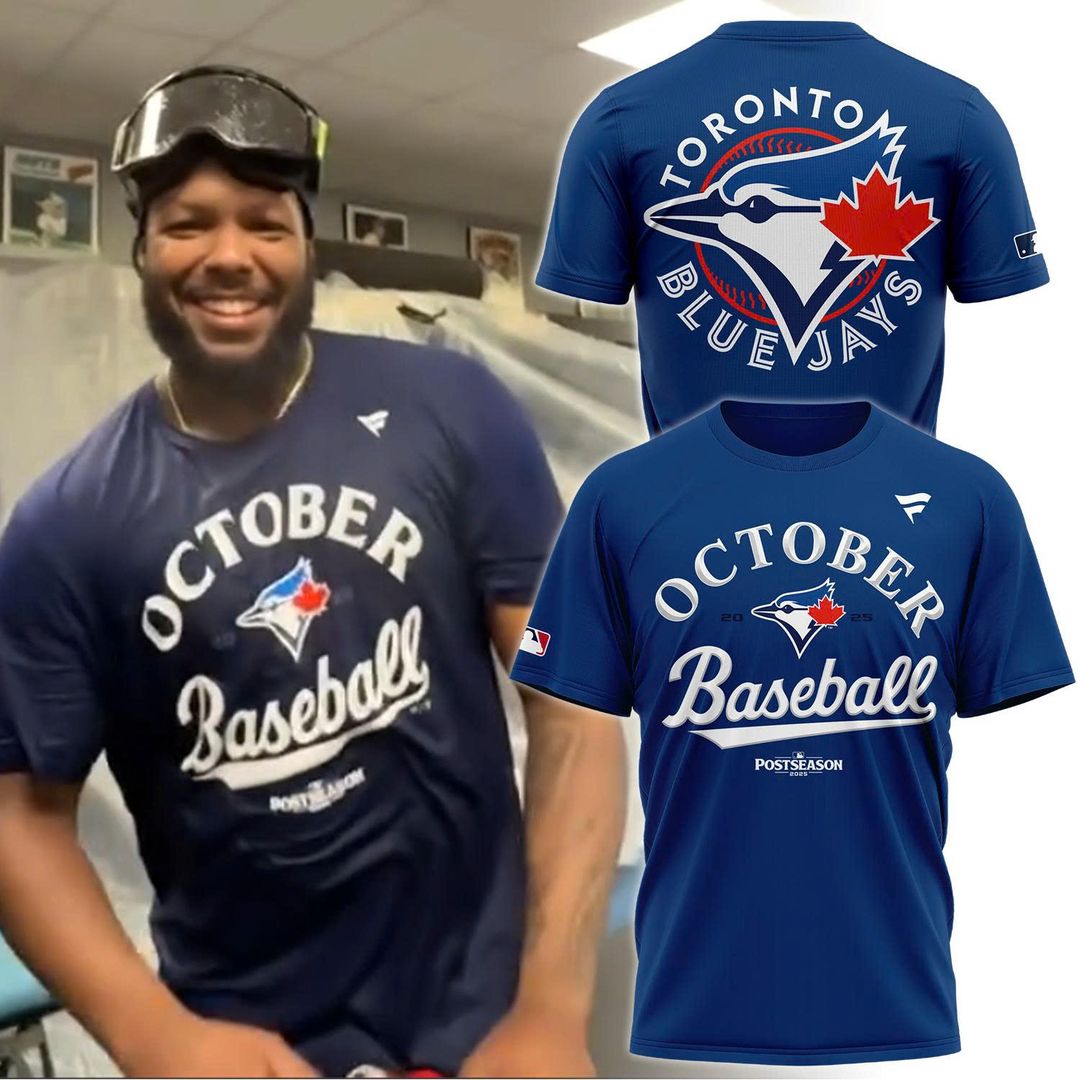 Toronto Blue Jays Blue 2025 Postseason Locker Room T-Shirt