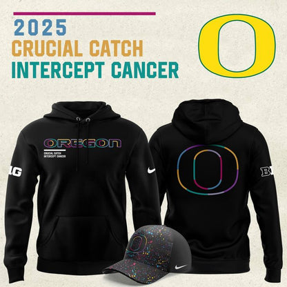 Oregon Ducks Football 2025 Crucial Catch Hoodie
