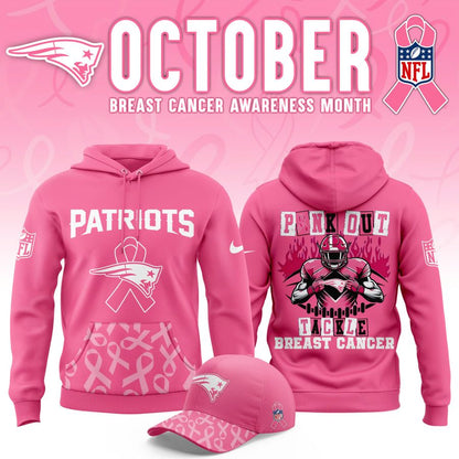 New England Patriots '' OCTOBER BREAST CANCER AWARENESS MONTH '' Hoodie 2025