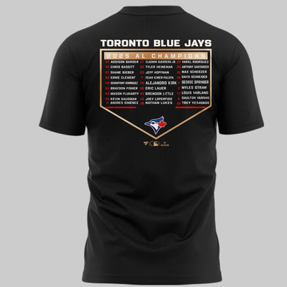 Toronto Blue Jays Fanatics Heather Charcoal 2025 American League Champions Locker Room T-Shirt