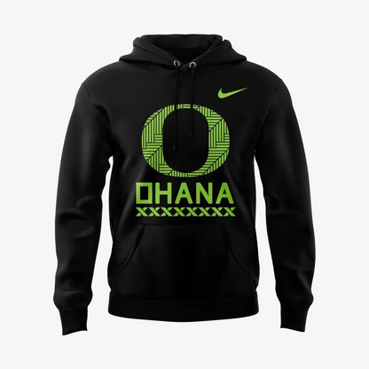 Men's Black Oregon Ohana Club Limited Hoodie