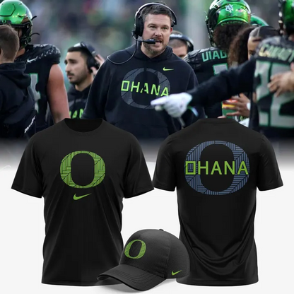 Men's Black Oregon Ohana Club T-Shirt
