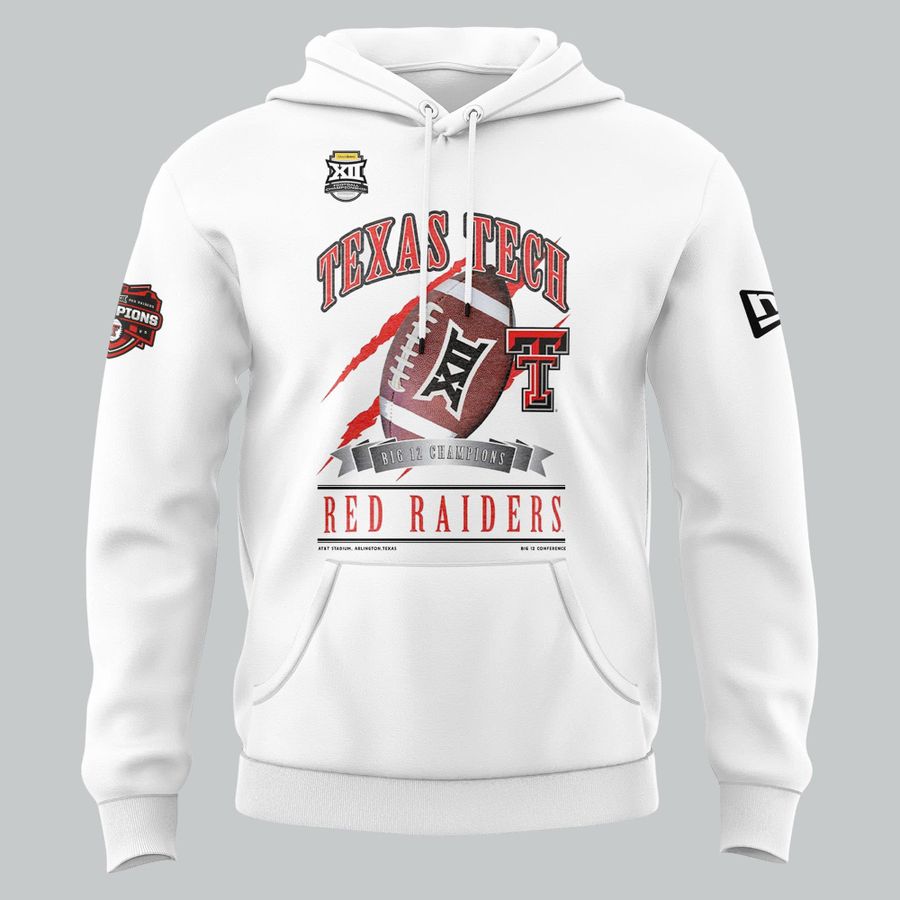 Texas Tech Football 2025 Big 12 Championship New Hoodie