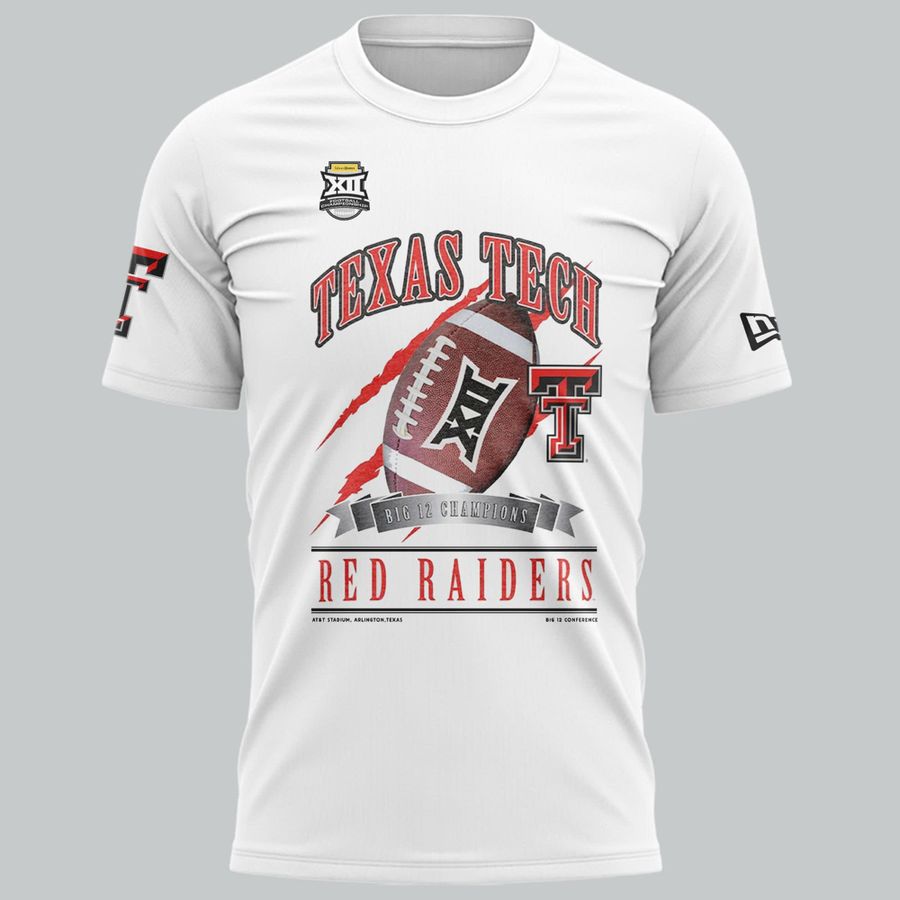 Texas Tech Football 2025 Big 12 Championship T-shirt