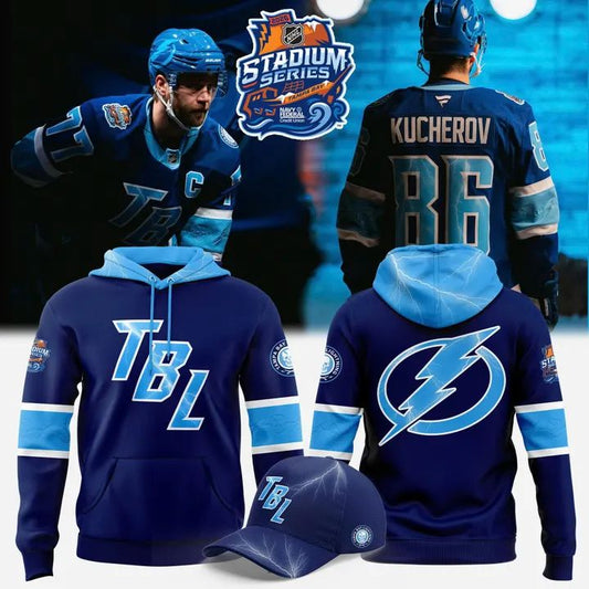Tampa Bay Lightning 2026 Stadium Series Fanatics Blue Pullover Hoodie