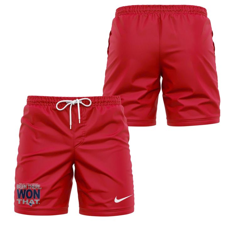 Official New England Patriots 2025 AFC East Division Champions "Been There Won That" T-Shirt - Red V2 (Updated Version)