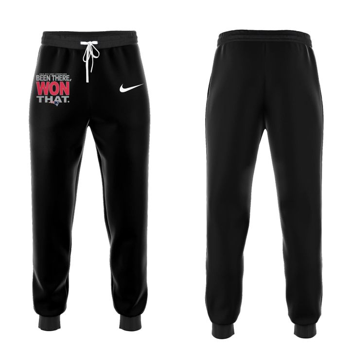 Official New England Patriots 2025 AFC East Division Champions "Been There Won That" Hoodie - Black (Updated Version)