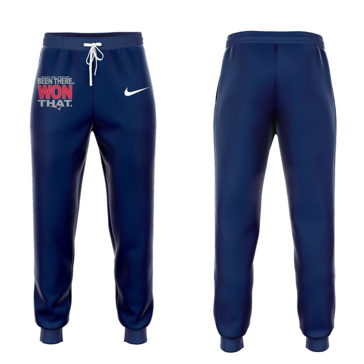 Official New England Patriots 2025 AFC East Division Champions "Been There Won That" Hoodie - Navy (Updated Version)