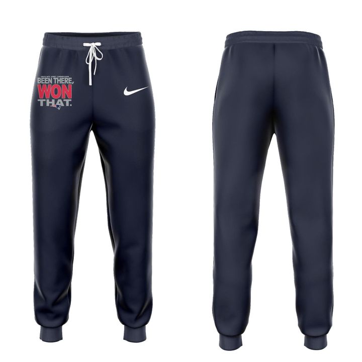 Official New England Patriots 2025 AFC East Division Champions "Been There Won That" Sweatshirt - Silver (Updated Version)