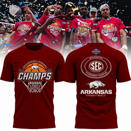 Arkansas Razorbacks Men's Basketball 2026 SEC Tournament Champions