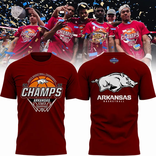 Arkansas Razorbacks Men's Basketball 2026 SEC Tournament Champions