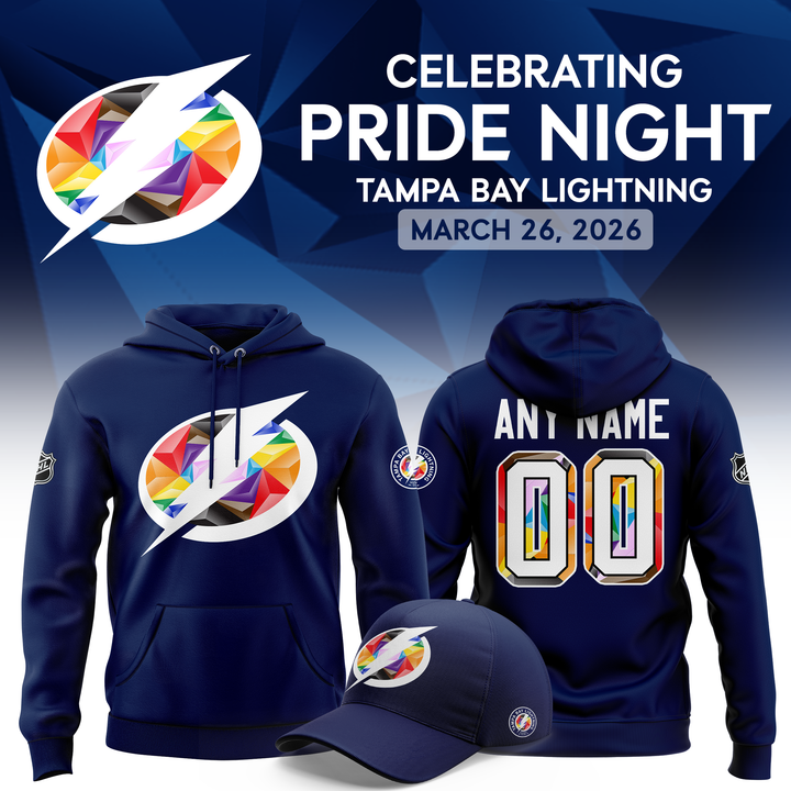 Tampa Bay Lightning Pride Night 2026 Hoodie V3 – Navy