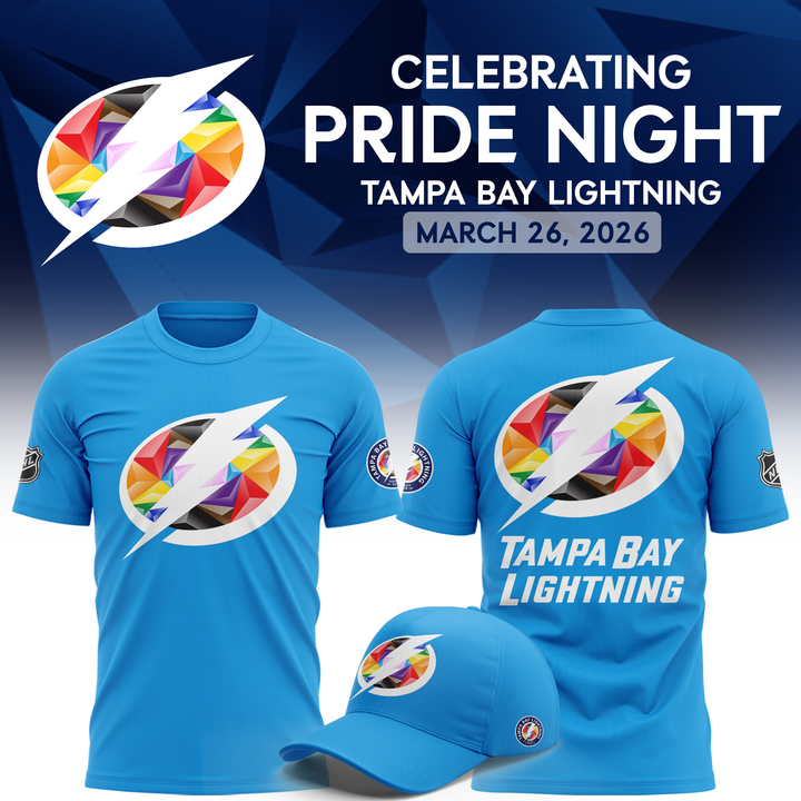 Tampa Bay Lightning Pride Night 2026 Tee V2 – Blue