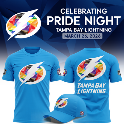 Tampa Bay Lightning Pride Night 2026 Tee V2 – Blue