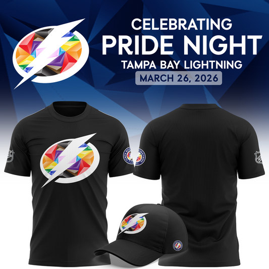 Tampa Bay Lightning Pride Night 2026 Tee – Black