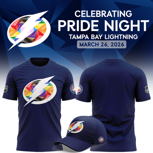 Tampa Bay Lightning Pride Night 2026 Tee – Navy