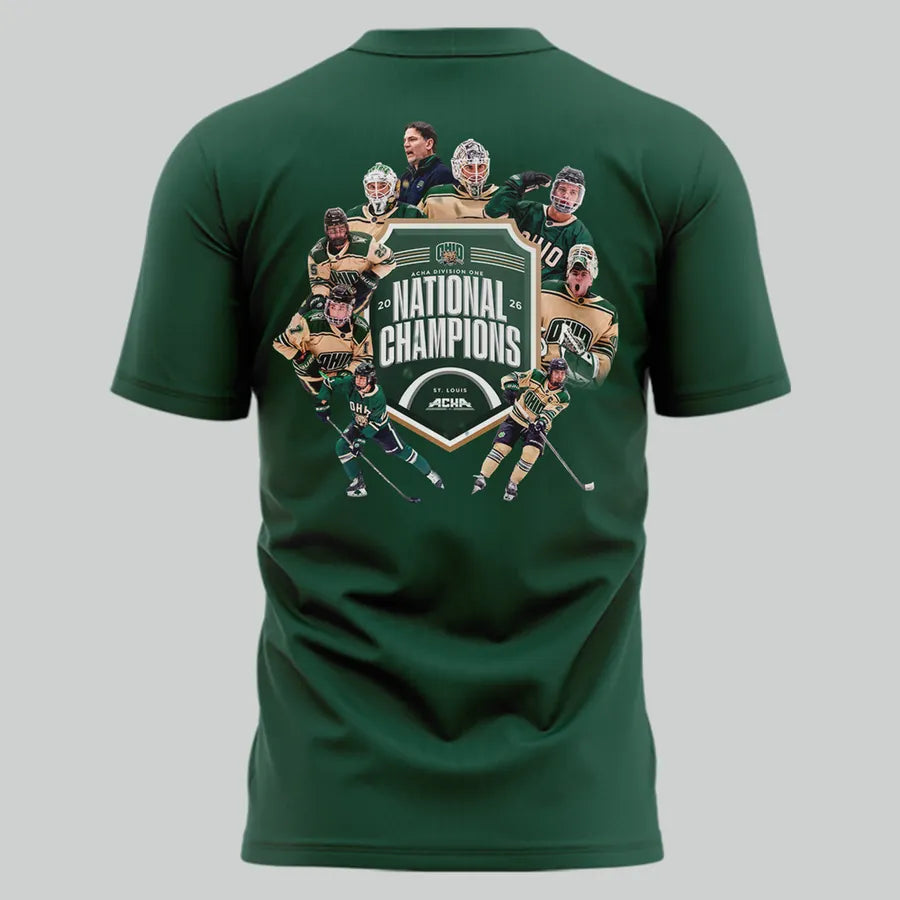 Ohio Bobcats men's ice hockey National Champions T-Shirt