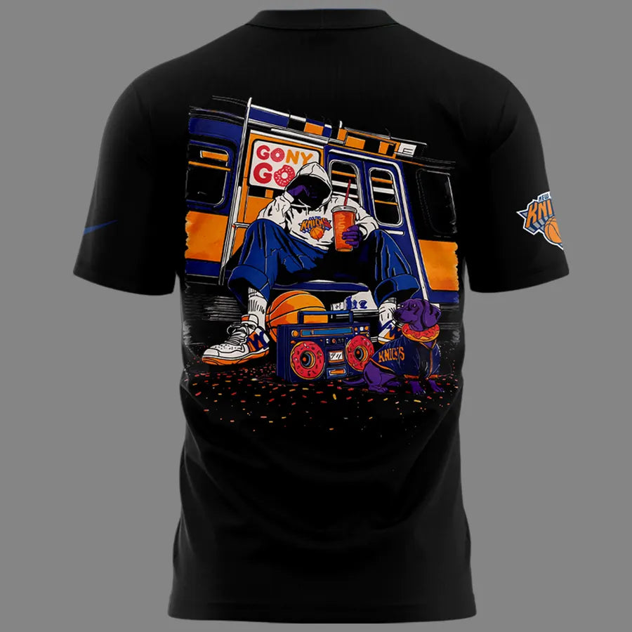 Limited Edition New York Knicks x Dunkin’ Black Tshirt 2026