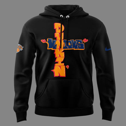 Limited Edition New York Knicks x Dunkin’ Black Hoodie 2026