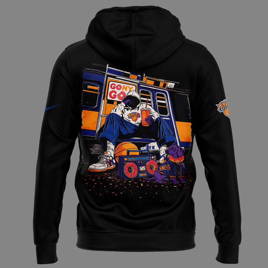 Limited Edition New York Knicks x Dunkin’ Black Hoodie 2026