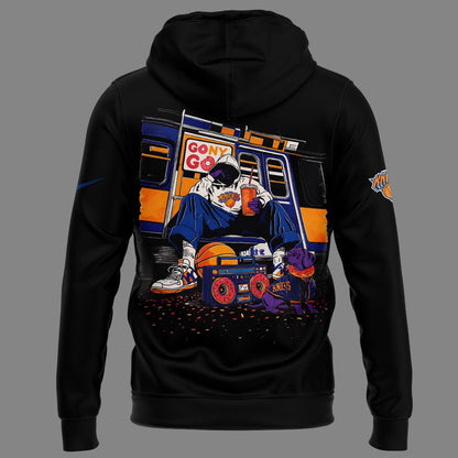 Limited Edition New York Knicks x Dunkin’ Black Hoodie 2026
