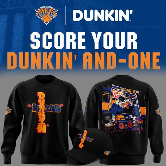 Limited Edition New York Knicks x Dunkin’ Black Sweat 2026