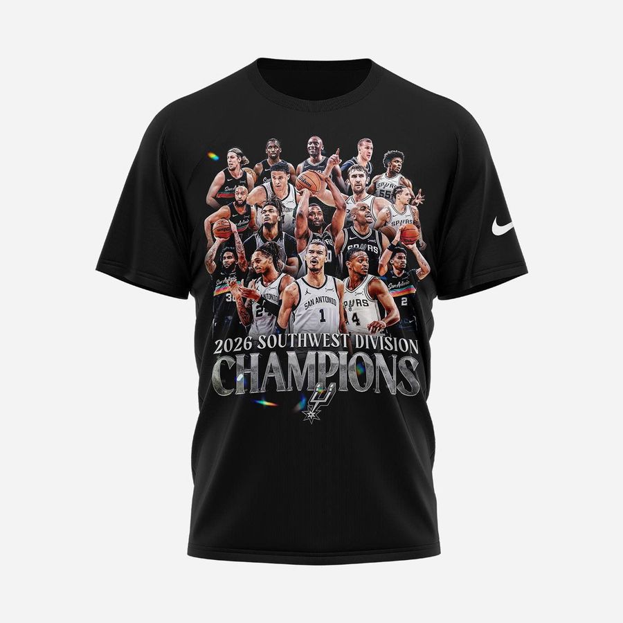 San Antonio Spurs 2026 Southwest Division Champions T-Shirt