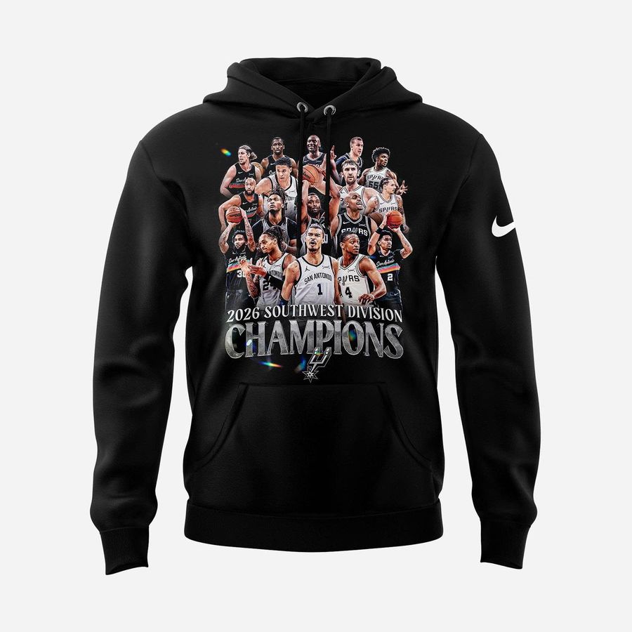 San Antonio Spurs 2026 Southwest Division Champions Hoodie