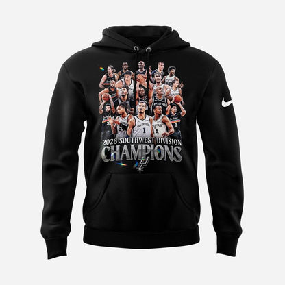 San Antonio Spurs 2026 Southwest Division Champions Hoodie