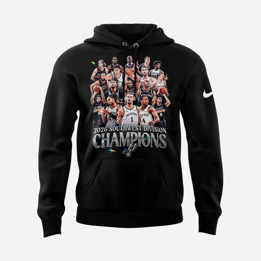 San Antonio Spurs 2026 Southwest Division Champions Hoodie